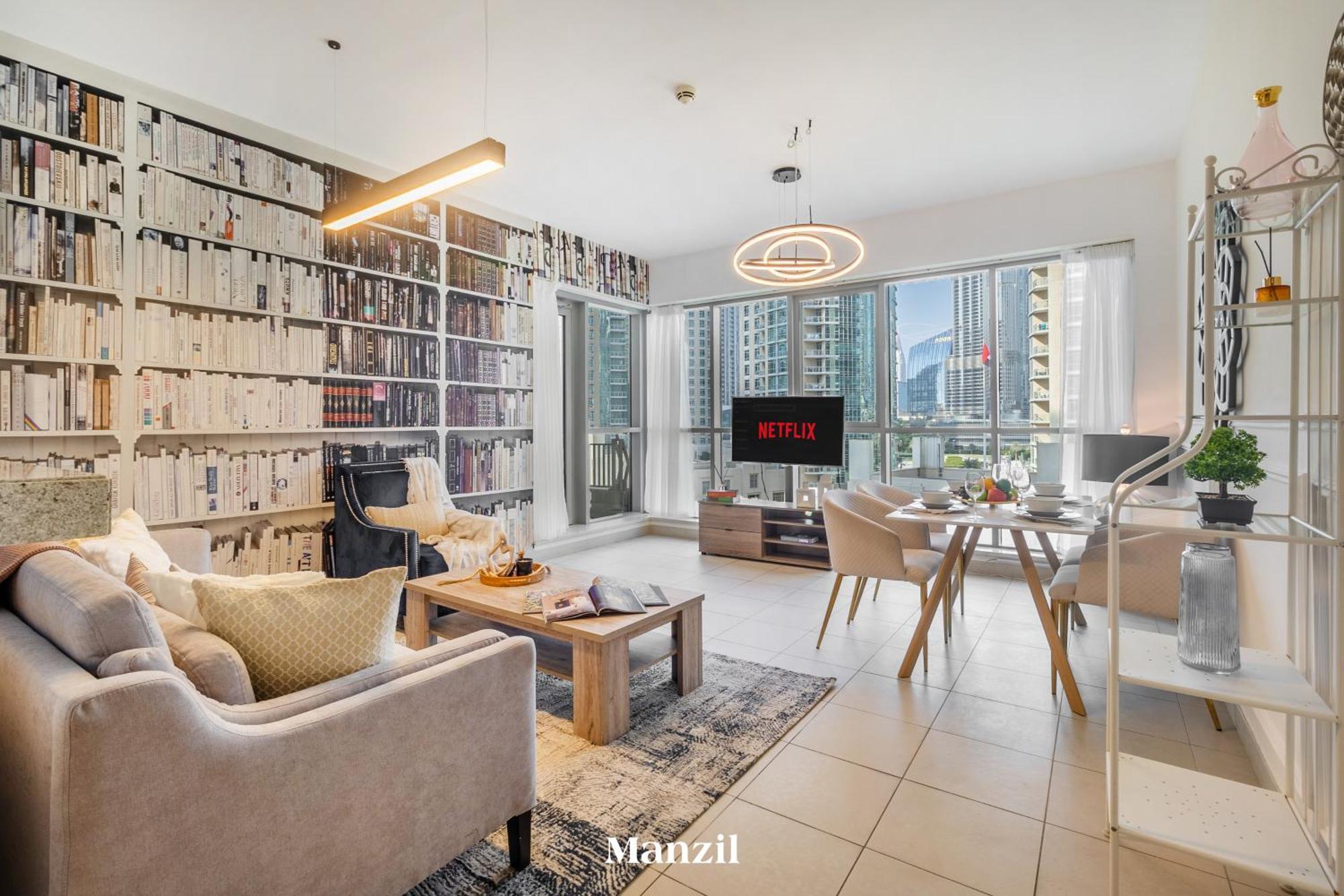 Appartement Stylish 2br With Burj Khalifa View Near Mall Dubai